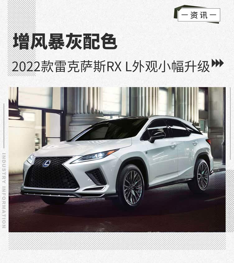 2022款雷克萨斯rx想象图,2022款雷克萨斯RX想象图 增风暴灰配色 2022款雷克萨斯rx l外观小幅升级